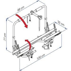 Porte vélos caravane