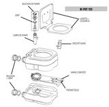 Pièces WC Fiamma bi pot 125